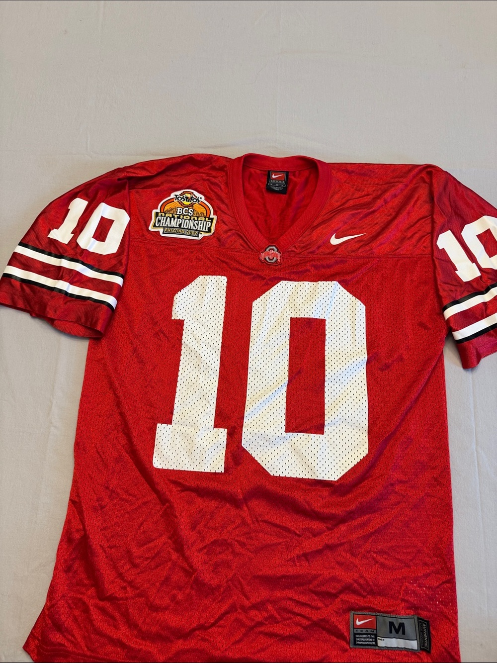 OHIO STATE Nike  Red Collegiate BCS Championship Football Jersey